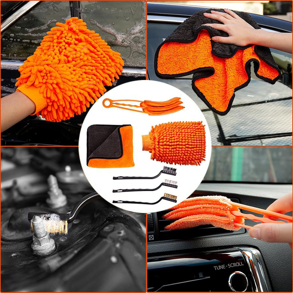 20-dielna súprava na čistenie a starostlivosť o vonkajšie a vnútorné povrchy vozidla