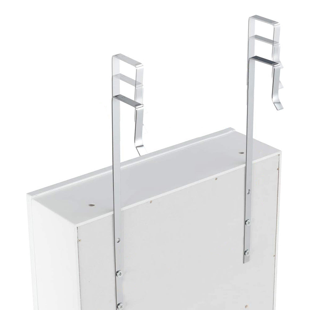 Wall mirror jewelry holder with lighting