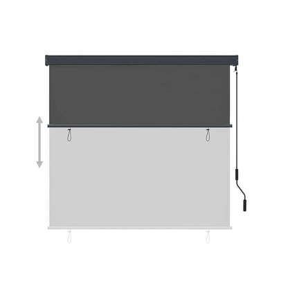 Vertical awning, 1.3*2.5m, grey