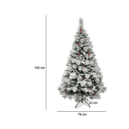 Snowy artificial pine - in several types - 120 cm