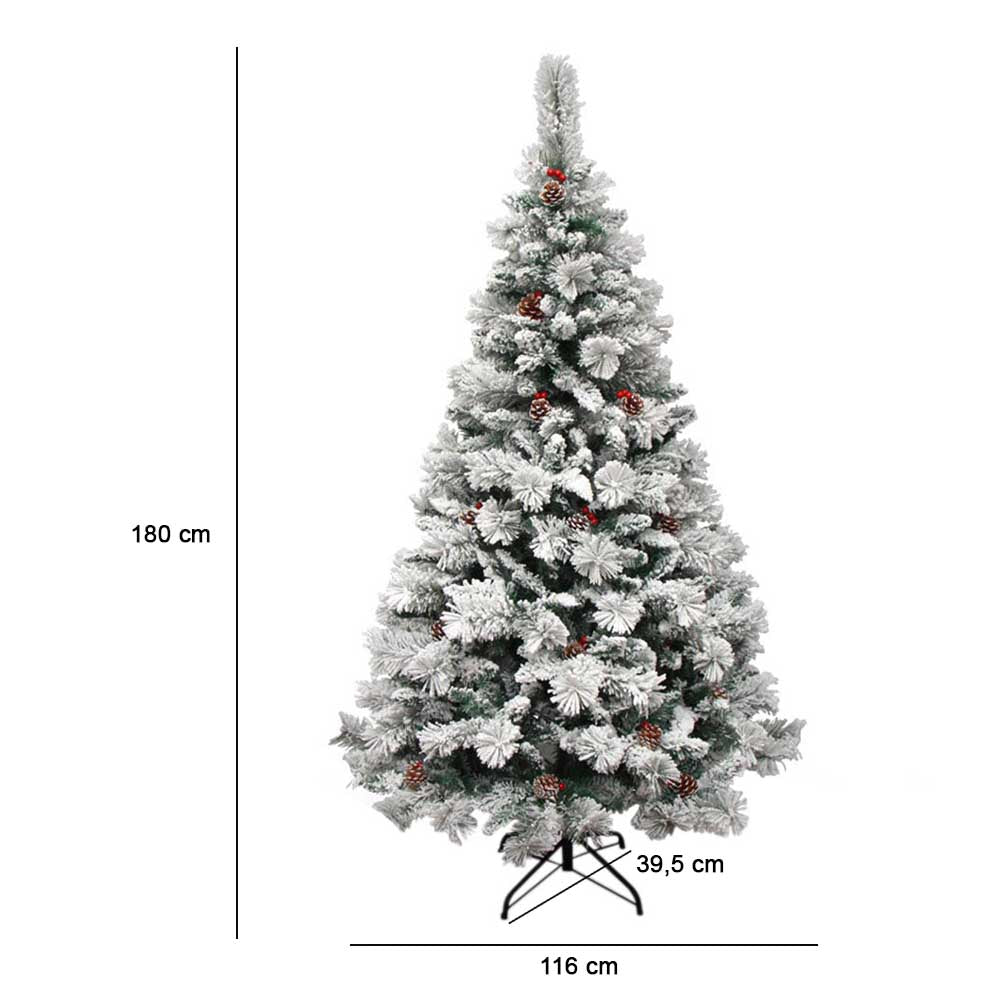 Snowy artificial pine - in several types - 180 cm