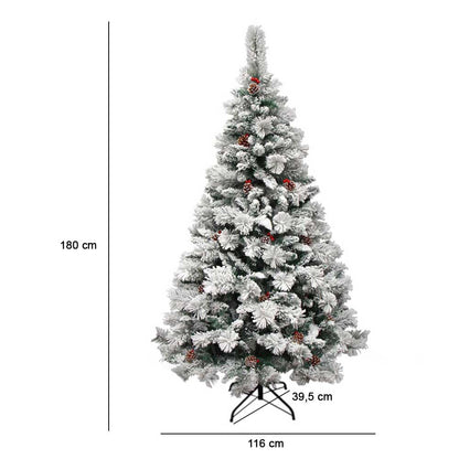 Snowy artificial pine - in several types - 180 cm