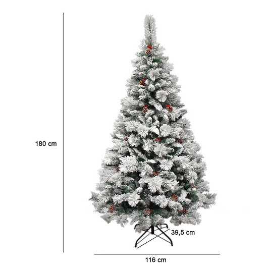 Snowy artificial pine - in several types - 180 cm