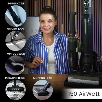 Air Essence™ Typhoon Drive Jet – 7-in-1 Cordless Wet & Dry Upright Vacuum Cleaner