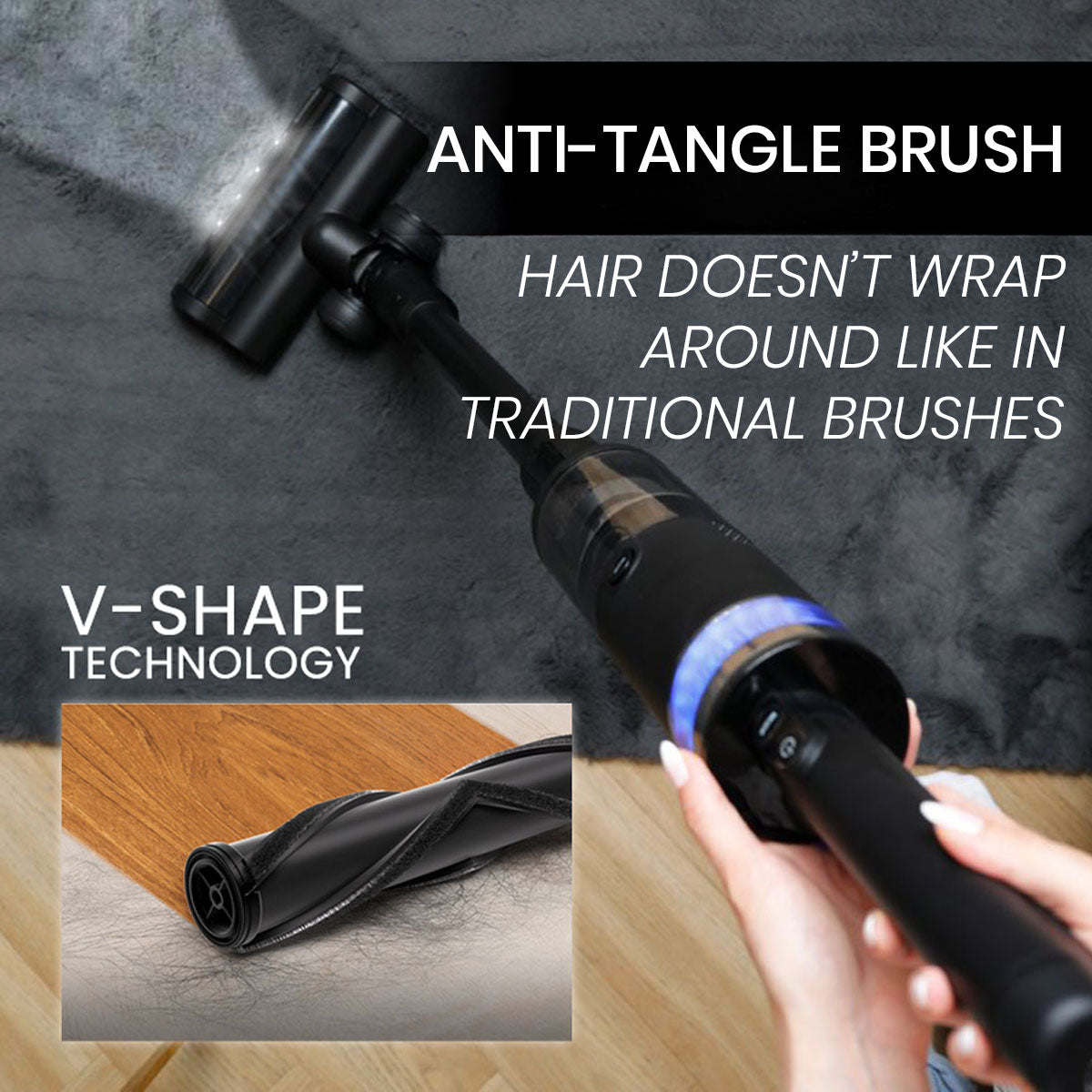 Air Essence™ Typhoon Drive Jet – 7-in-1 Cordless Wet & Dry Upright Vacuum Cleaner