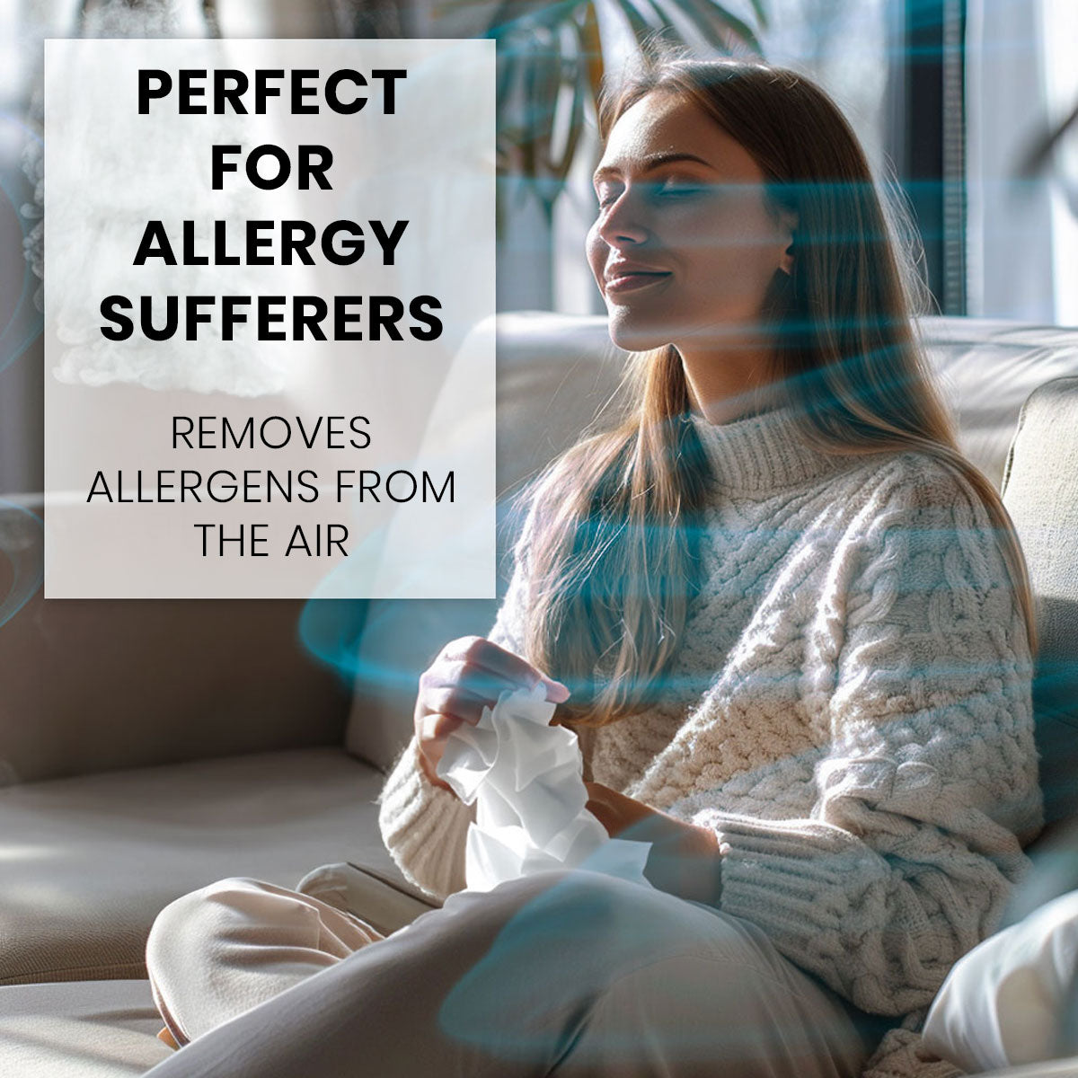 Air Essence™ Eco Plasma LCD ESP Graphene Air Purifier, 60m² Coverage, Non-consumable Graphene ESP Filter, UVC Sterilizer, Grey