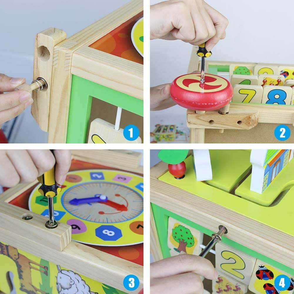 Multifunctional wooden walking aid