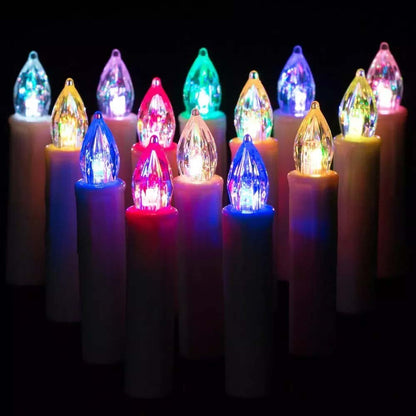 Wireless candle set, 30 pcs., with remote control, in several colors