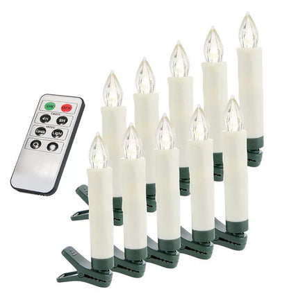 Wireless candle set, 30 pcs., with remote control, in several colors